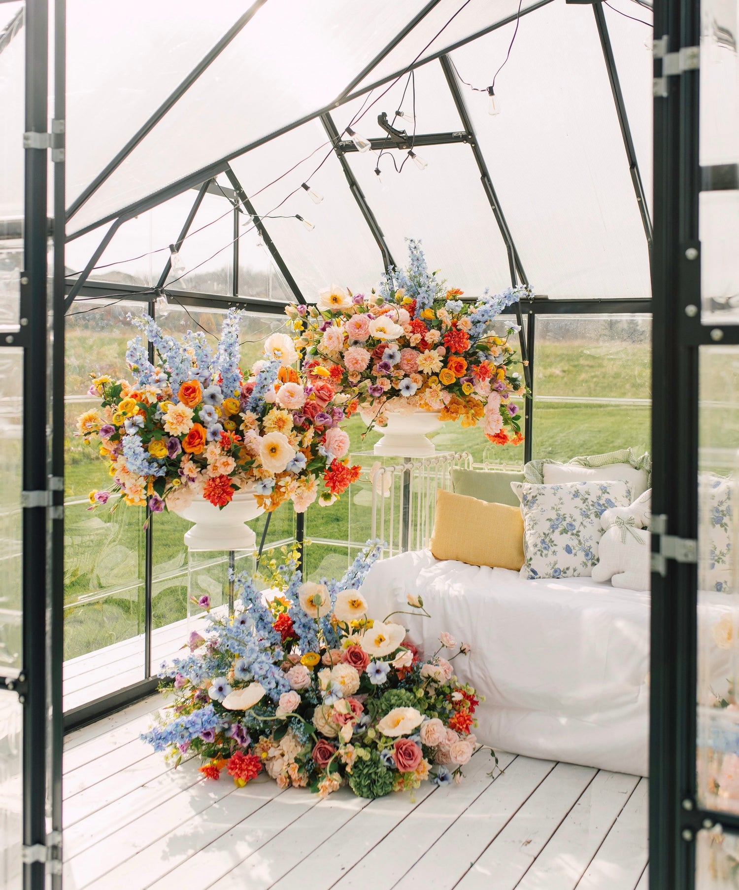 Outdoor Greenhouse Spring Installation