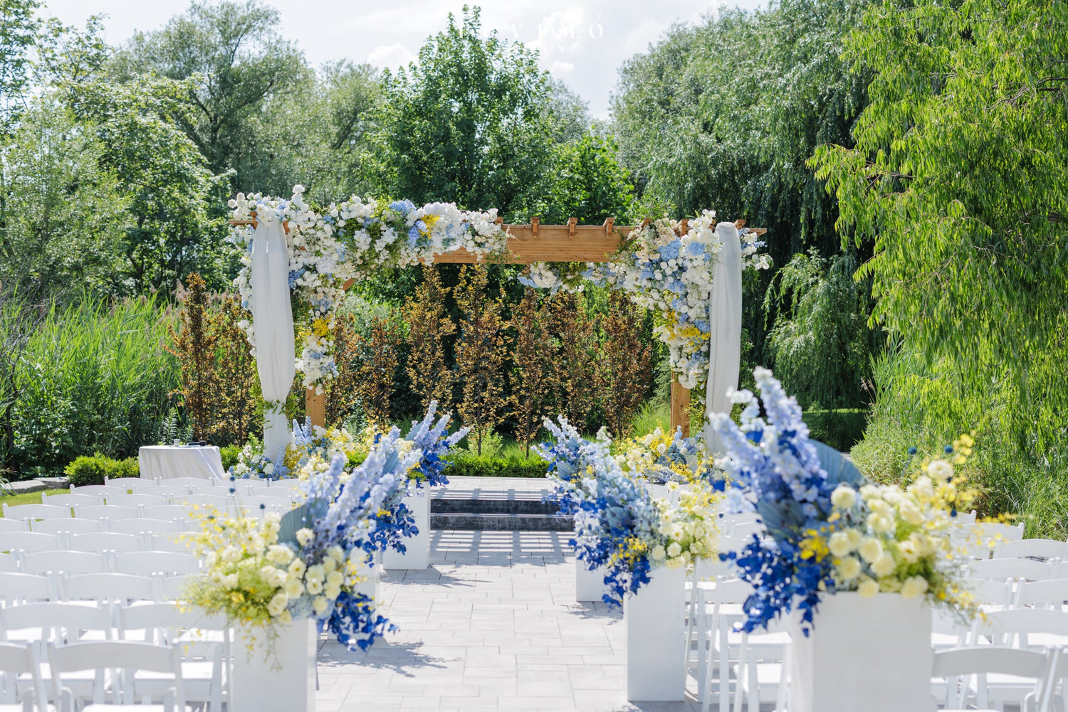 Blue Hues and Yellow Views